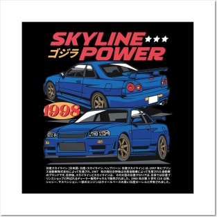 JDM R34 Posters and Art